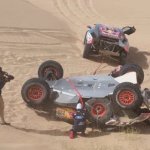 carloz sainz dakar 2025 crash