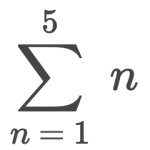 sigma notation