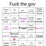 Skater punk bingo meme