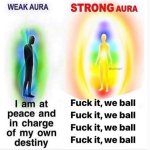 Strong aura weak aura