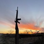 Colt M16A2/AR-15 A2 sunset