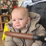 Impressed baby GIF Template