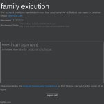 Roblox Ban | family exicution; 1/1/2011; roblox will sue you to juvinille for 10-14 year olds  if your a youth leader you may call their paerents home; harrasment; andy mac and chese; report call | image tagged in roblox ban | made w/ Imgflip meme maker