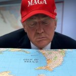 Donald Trump With Map