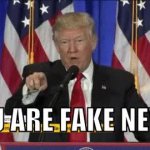 Donald Trump MAGAt Republican You are fake news GIF Template