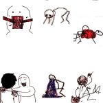 Stick figure violence