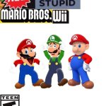 new stupid mario bros wii