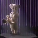 Pillsbury Dough Boy Stone tooting his own horn JPP GIF Template