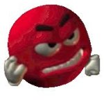 Angry Red Smiley