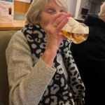 Granny drinks pints