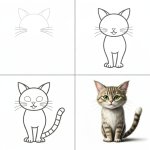 How to draw a Cat template