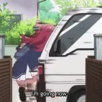 anime girl gets hit GIF Template