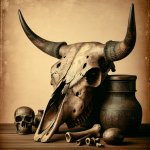 Bull skull