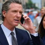 Gavin Newsom on Phone meme