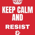 Keep Calm And Resist & Persist | KEEP CALM
AND; RESIST
&
PERSIST | image tagged in memes,keep calm and carry on red,resist,tyranny,scumbag government,evil government | made w/ Imgflip meme maker