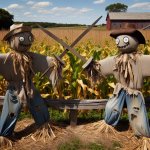 Dueling Scarecrows