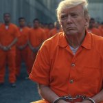 Donald Trump in a prison Convict Felon Republican