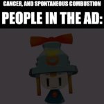 Read this title for free oxygen | MEDICAL AD: SIDE EFFECTS MAY INCLUDE HEART FAILURE, BRAIN CANCER, AND SPONTANEOUS COMBUSTION; PEOPLE IN THE AD: | image tagged in gifs,mario | made w/ Imgflip video-to-gif maker