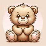 A cute teddy bear