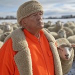 Donald Trump sheeple sheep sheepskin hat orange jumpsuit