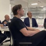 Elon Musk In a Meeting