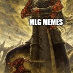 MLG memes are the king of all memes | MLG MEMES; BRAINROT | image tagged in fantasy painting | made w/ Imgflip meme maker