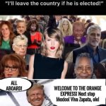 Celebrities leaving America