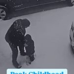 The kid seemed to enjoy helping Dad with this chore! | Latest Hack for 
Snow Removal? | image tagged in gifs,things you have to see with your own eyes,child,father,snow plow,life hack | made w/ Imgflip video-to-gif maker