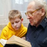 Grandpa reading