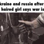 “putin please stop“ - a mf named Emily “okay bro” - putin | ukraine and russia after a blue haired girl says war is bad | image tagged in gifs,filler tag | made w/ Imgflip video-to-gif maker