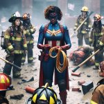 Black Wonder Woman Trains Female Firefighters