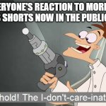 yeah the mouse being public domain is so 2024 | EVERYONE'S REACTION TO MORE OF MICKEY'S SHORTS NOW IN THE PUBLIC DOMAIN | image tagged in the i don't care inator,memes | made w/ Imgflip meme maker