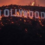 Hollywood on fire