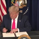 Trump Signing GIF Template