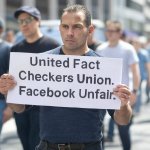 Fact Checkers union protest template