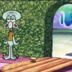 Squidward kicks out x | image tagged in squidward kicks out x | made w/ Imgflip meme maker