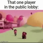 Obliterates the lobby like he doesn't even care. | image tagged in gifs,gaming | made w/ Imgflip video-to-gif maker