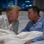 Donald Trump Elon Musk in bed elonald