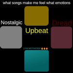 what songs make me feel what emotions meme