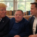 Donald Trump Elon Musk Down Syndrome man