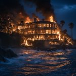 Malibu Burning House