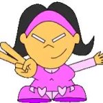 Nene doing da peace sign GIF Template