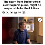 Zuck's penis pump sparked the wildfires