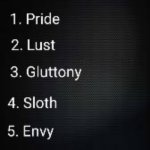 Seven sins meme