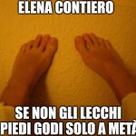 Elena Contiero piedi