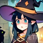 Shocked witch