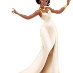 Tiana in her White Dress