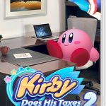 kirby does his taxes 2 meme