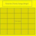 favorite disney songs bingo