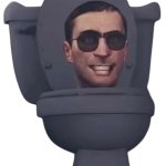 giant gray skibidi toilet